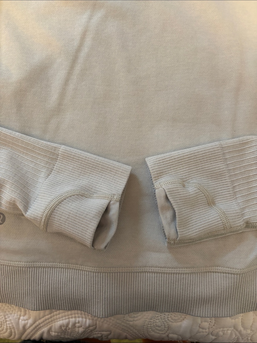 lululemon athletica Light Gray Quarter-Zip Pullover - Picture 4 of 11